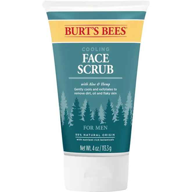 Burt's Bees Men's Cooling Face Scrub.