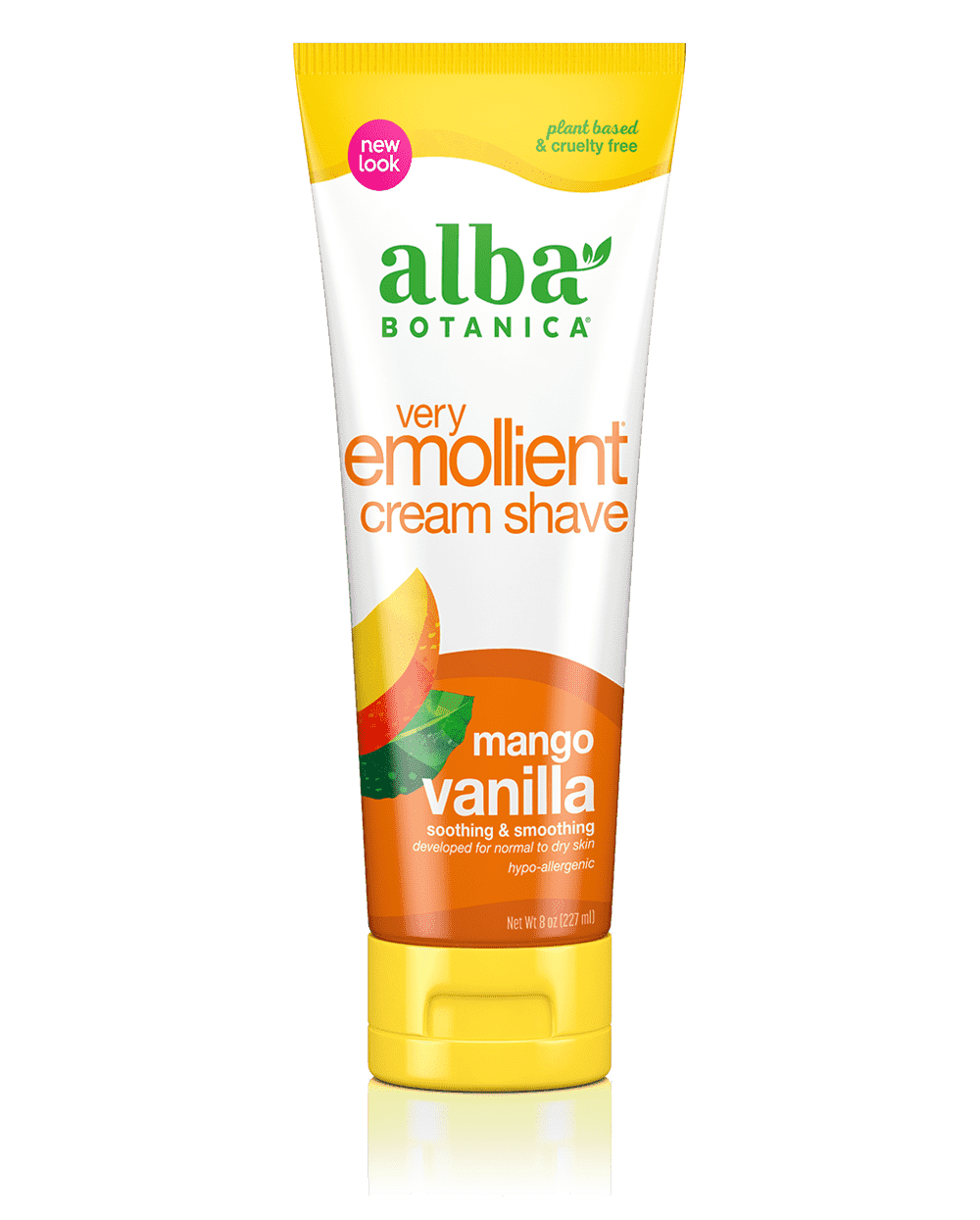 Alba Botanical very emollient cream shave mango vanilla.