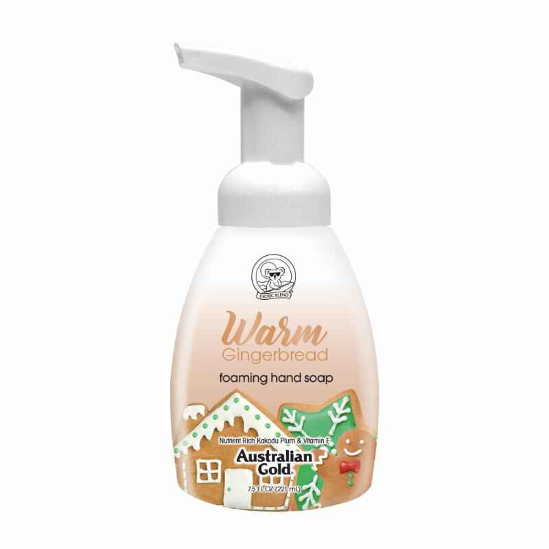 Australian gold WARM GINGERBREAD FOAMING HAND SOAP.