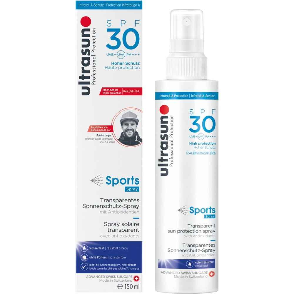 Ultrasun Sports Spray SPF30.