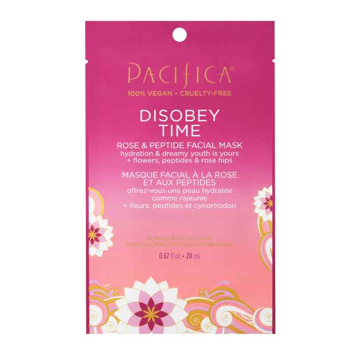 Pacifica Disobey Time Rose Peptide Facial Mask.