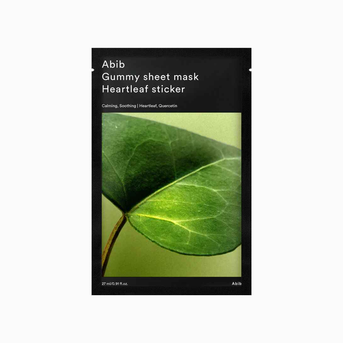 Abib Gummy sheet mask Heartleaf sticker (10 sheets).