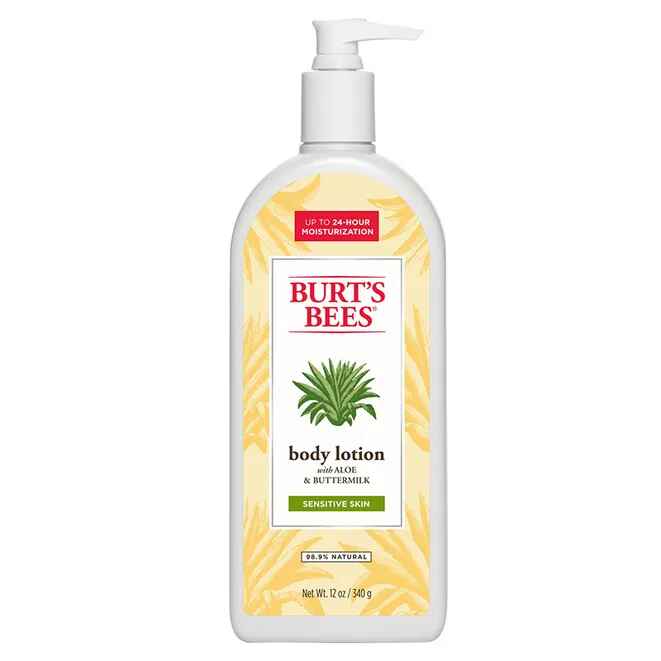 Burt's Bees Soothingly Sensitive Aloe and Buttermilk Body Lotion.