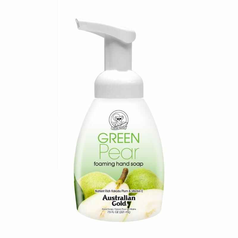 Australian gold GREEN PEAR FOAMING HAND SOAP.