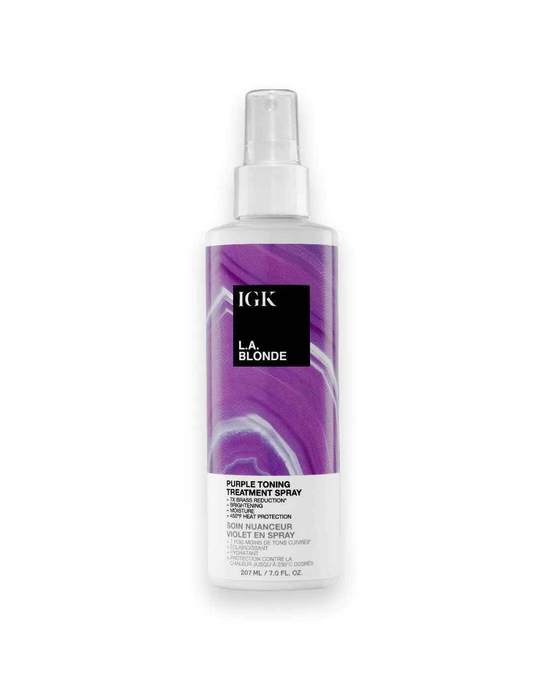 IGK Hair L A BLONDE PURPLE TONING TREATMENT SPRAY.