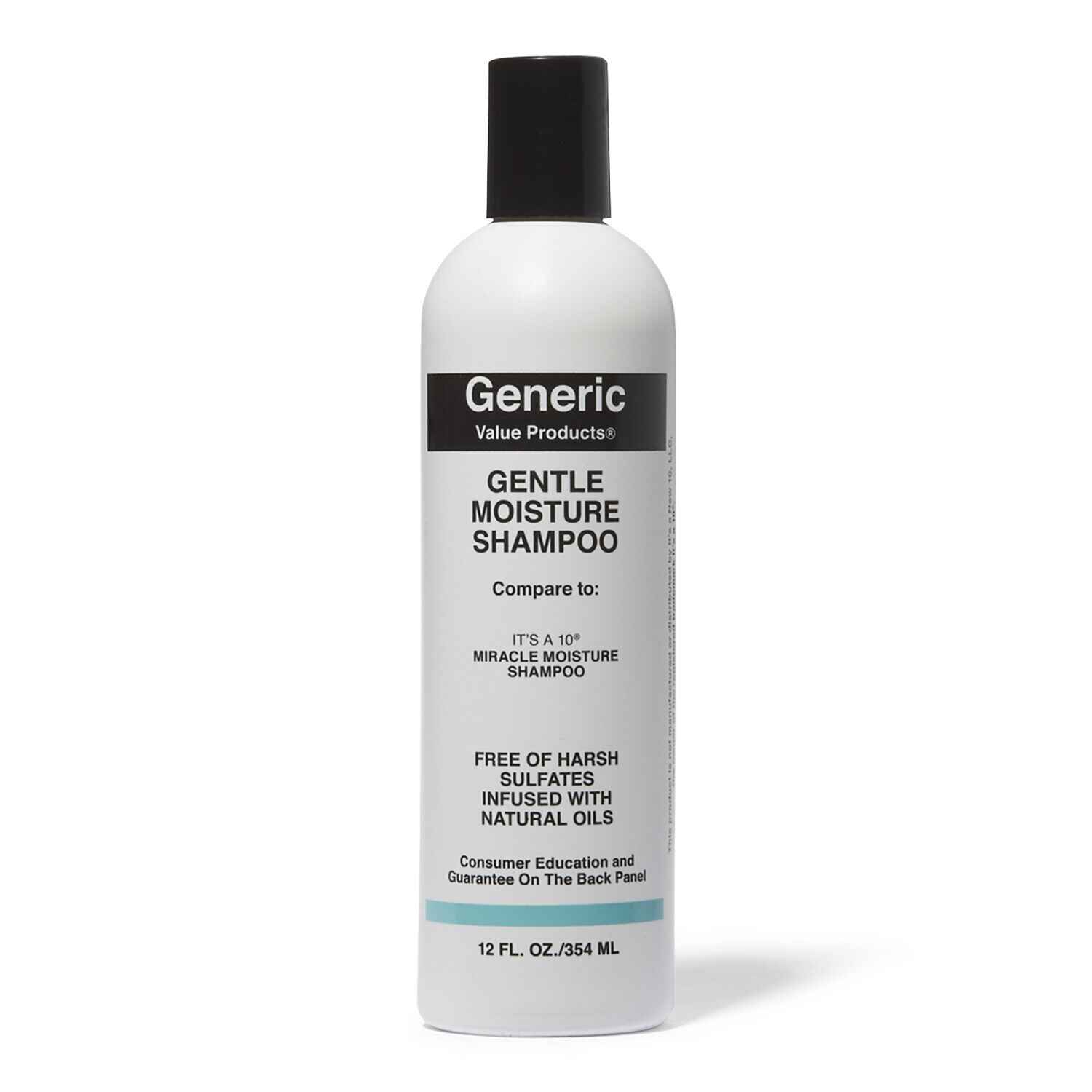 Generic Value Products Gentle Moisture Shampoo Compare to It s a 10 Miracle Moisture Shampoo.