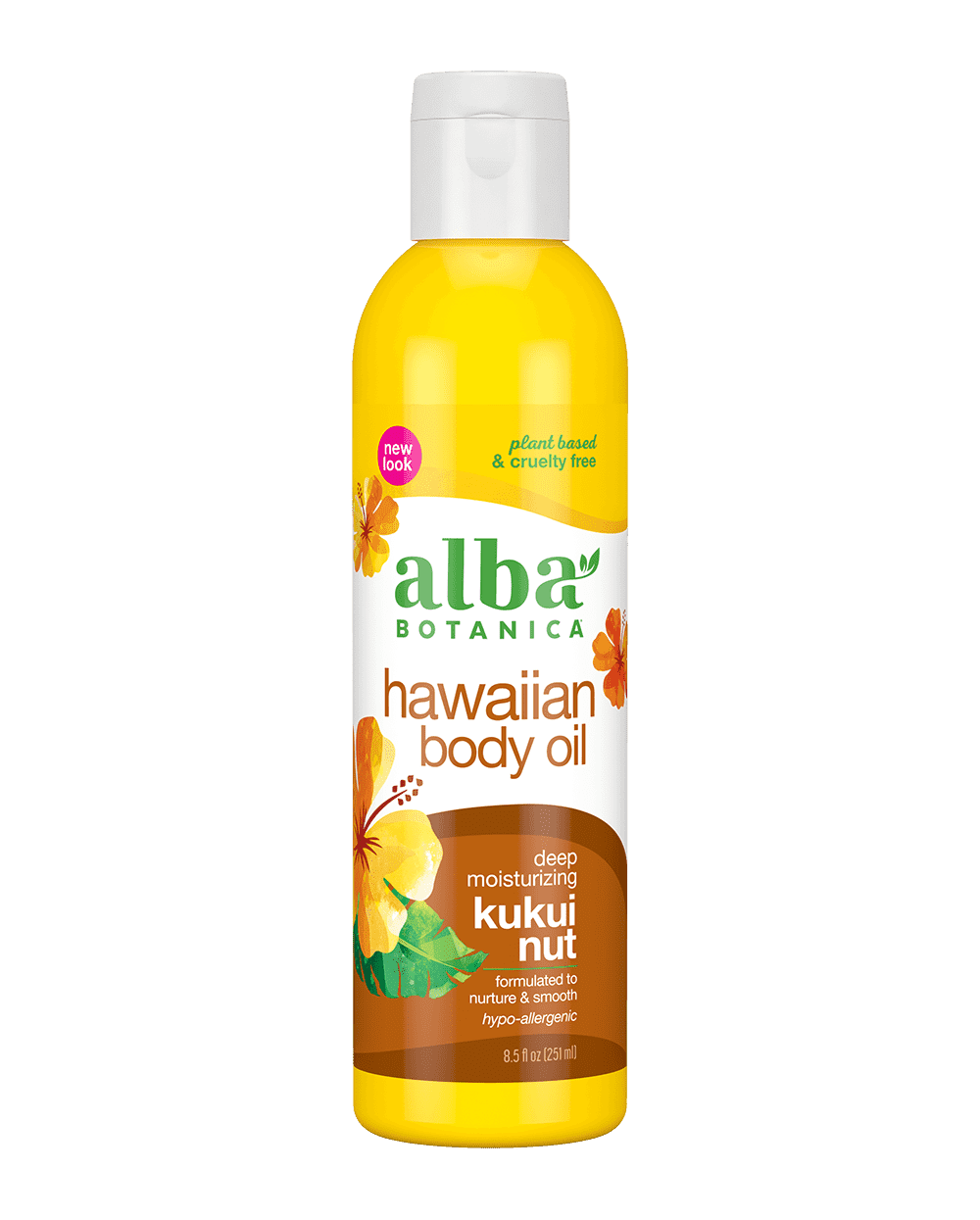 Alba Botanical hawaiian deep moisturizing body oil kukui nut.