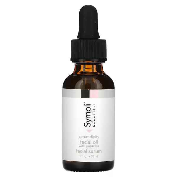 Sympli Beautiful Serumdipity Age Refining Facial Oil with Peptides.