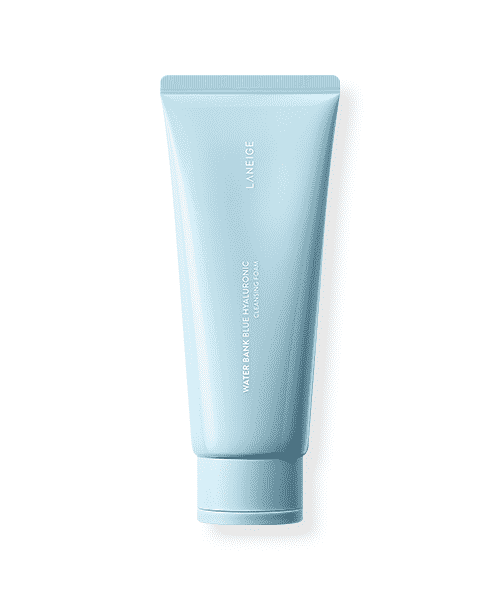Laneige Water Bank Blue Hyaluronic Cleansing Foam.