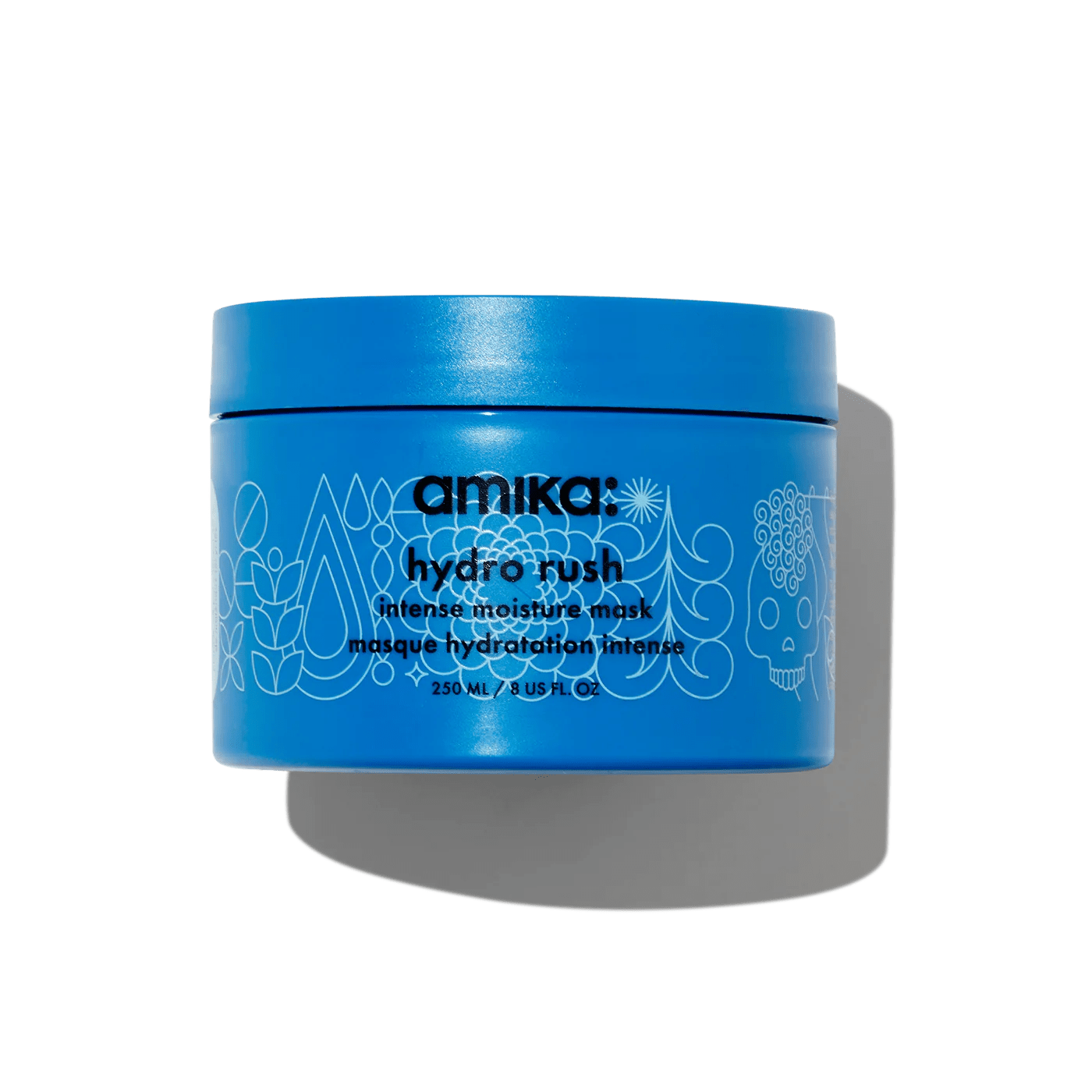 Amika hydro rush intense moisture hair mask with hyaluronic acid.