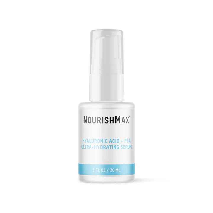 Nourish Max HYALURONIC ACID PGA ULTRA HYDRATING SERUM.