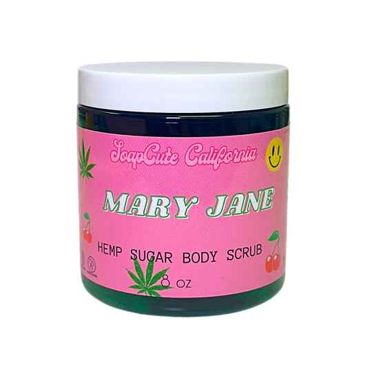 Soap Cute California Mary Jane Hemp Sugar Body Scrub.