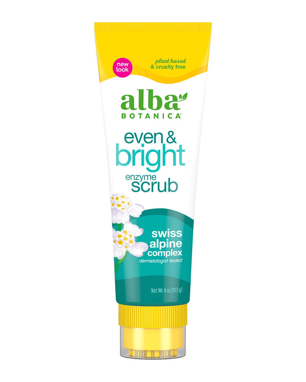 Alba Botanical even and bright enzyme scrub.