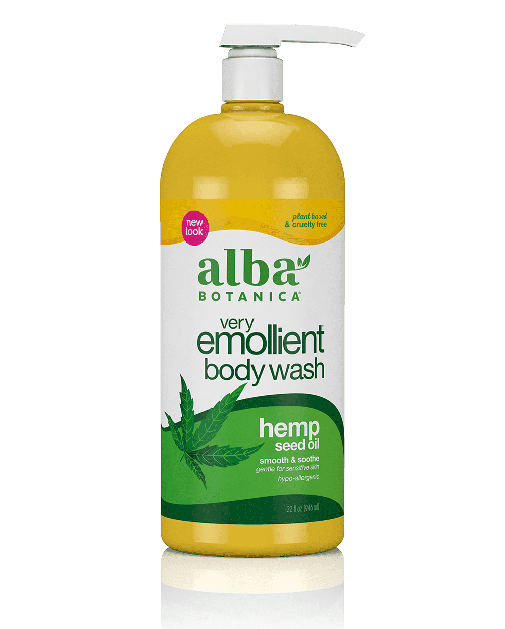 Alba Botanical very emollient body wash hemp.