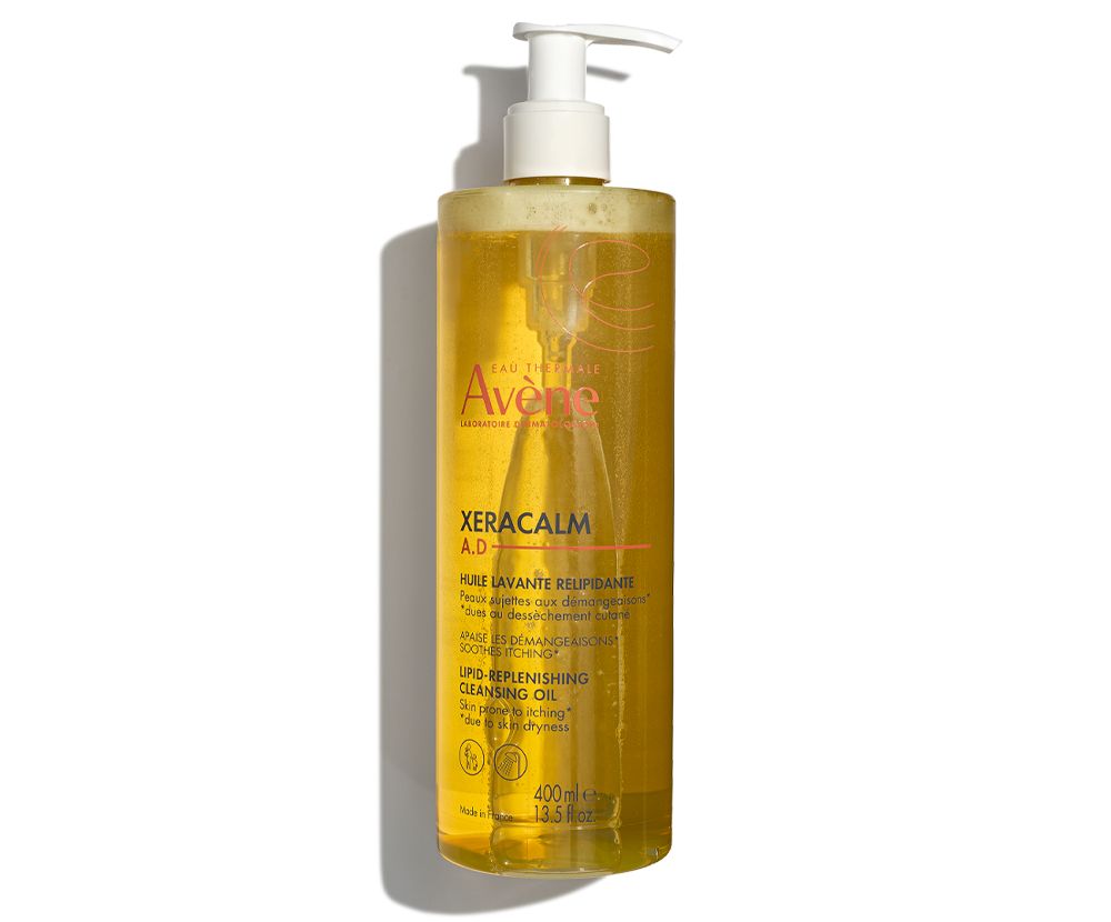 Avene XeraCalm A D Lipid Replenishing Cleansing Oil.