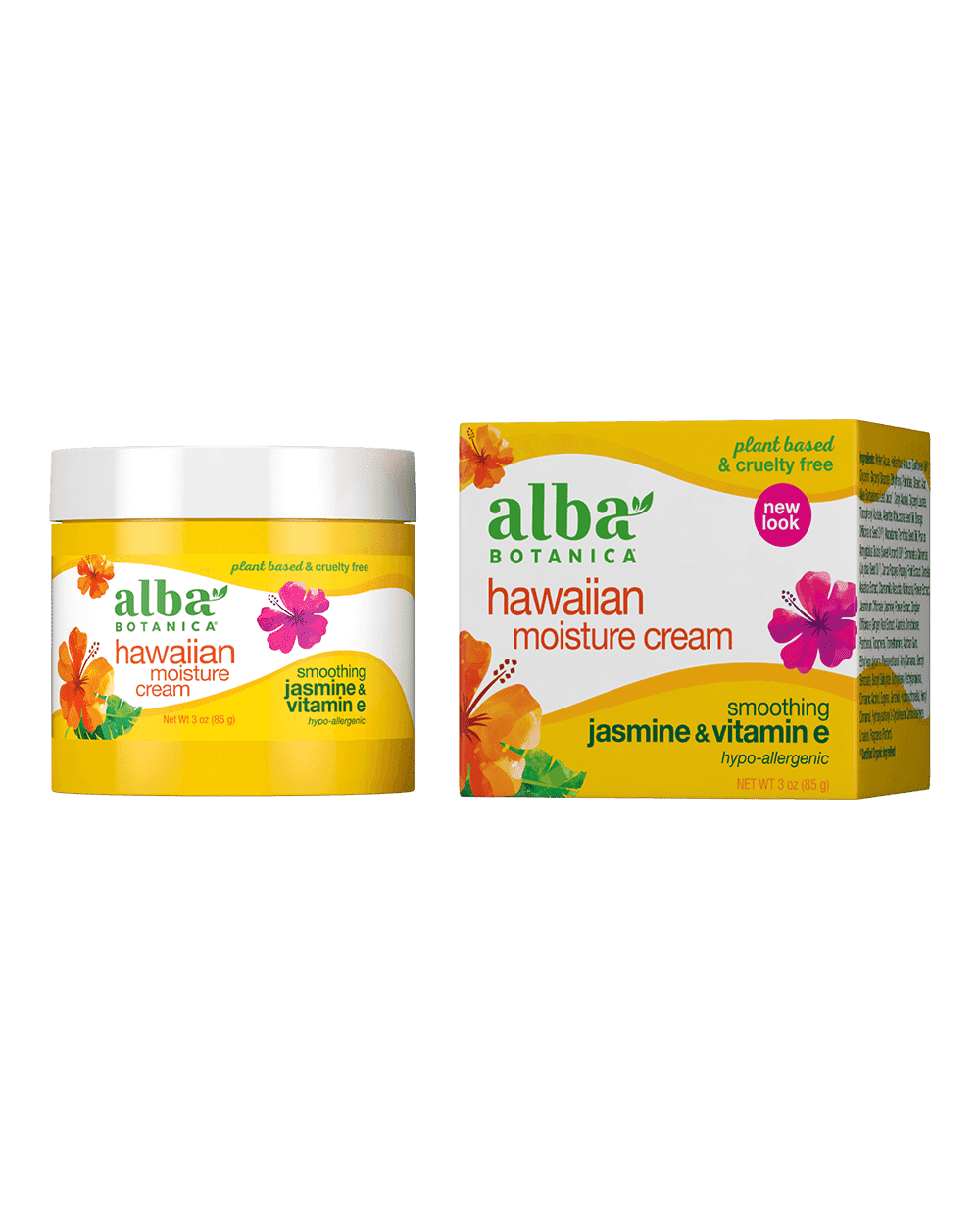 Alba Botanical hawaiian moisture cream jasmine and vitamin e.