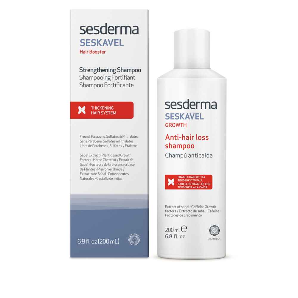 Sesderma SESKAVEL Strengthening Shampoo 6 8 fl Oz.