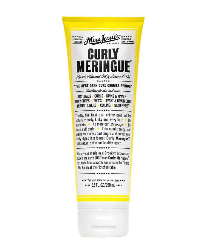 Miss Jessies CURLY MERINGUE FRIZZ CONTROL CREAM.