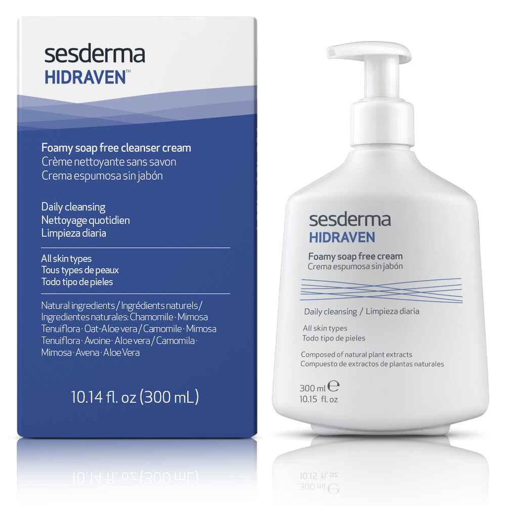 Sesderma HIDRAVEN Foamy Soap free Cleanser 10 15 fl Oz.