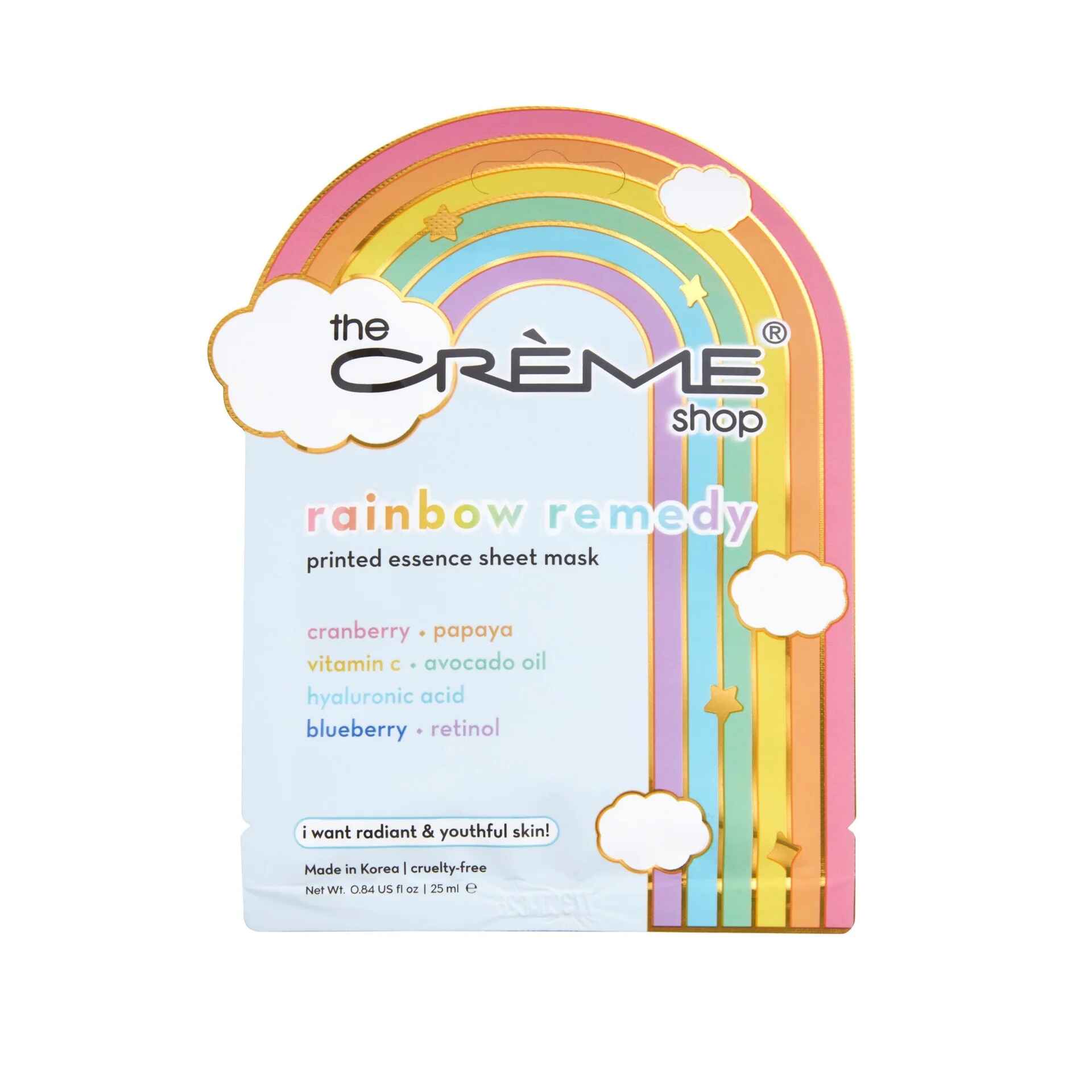 The Creme Shop RAINBOW REMEDY ESSENCE SHEET MASK.
