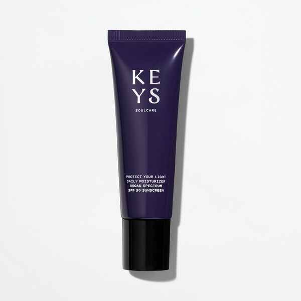 Keys Soulcare PROTECT YOUR LIGHT DAILY MOISTURIZER SPF 30 SUNSCREEN WITH SQUALANE AND NIACINAMIDE.