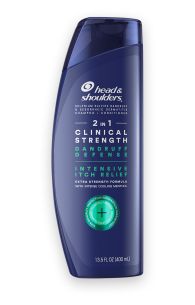 Head and shoulders CLINICAL STRENGTH DANDRUFF DEFENSE INTENSIVE ITCH RELIEF SHAMPOO 2IN1.