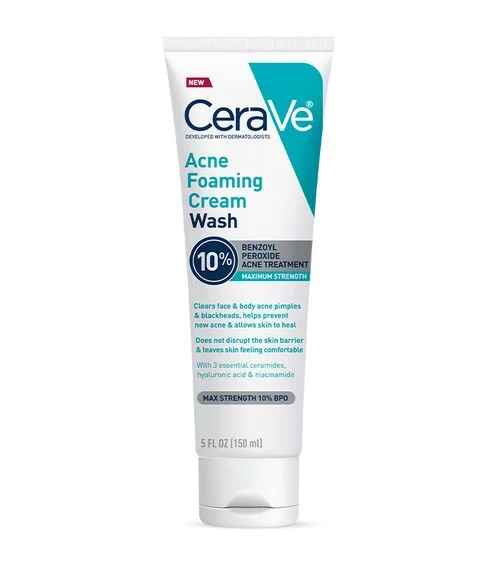 CeraVe Acne Foaming Cream Wash.