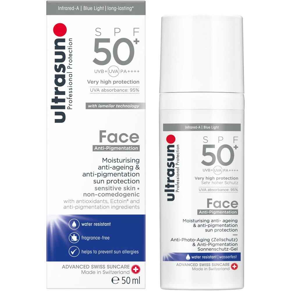 Ultrasun Face Anti Pigmentation SPF50.