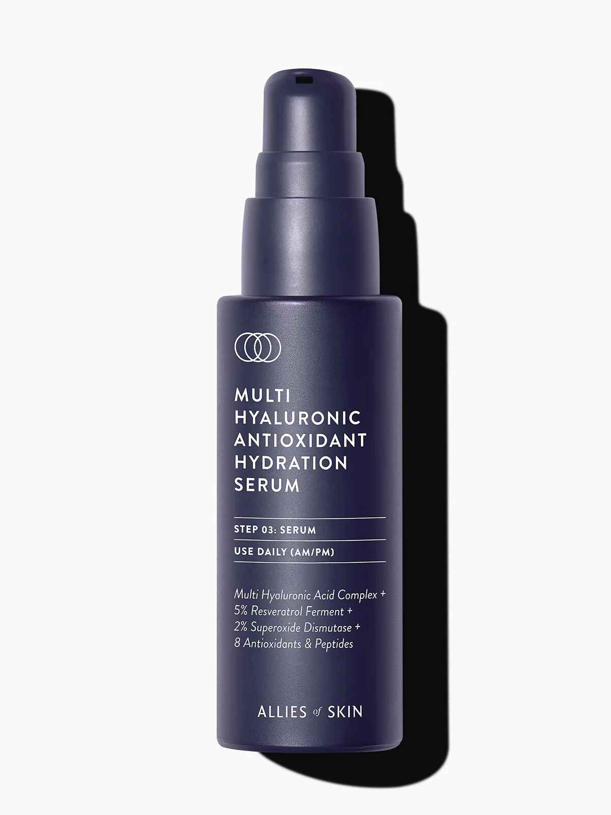 Allies of Skin MULTI HYALURONIC ANTIOXIDANT HYDRATION SERUM.