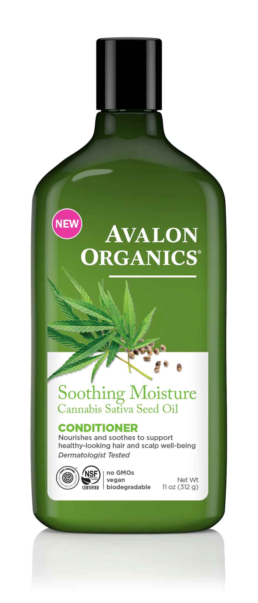 Avalon Organics Soothing Moisture Cannabis Sativa Seed Oil.