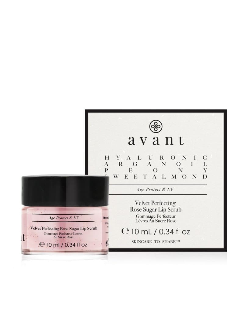 Avant skincare Velvet Perfecting Rose Sugar Lip Scrub.