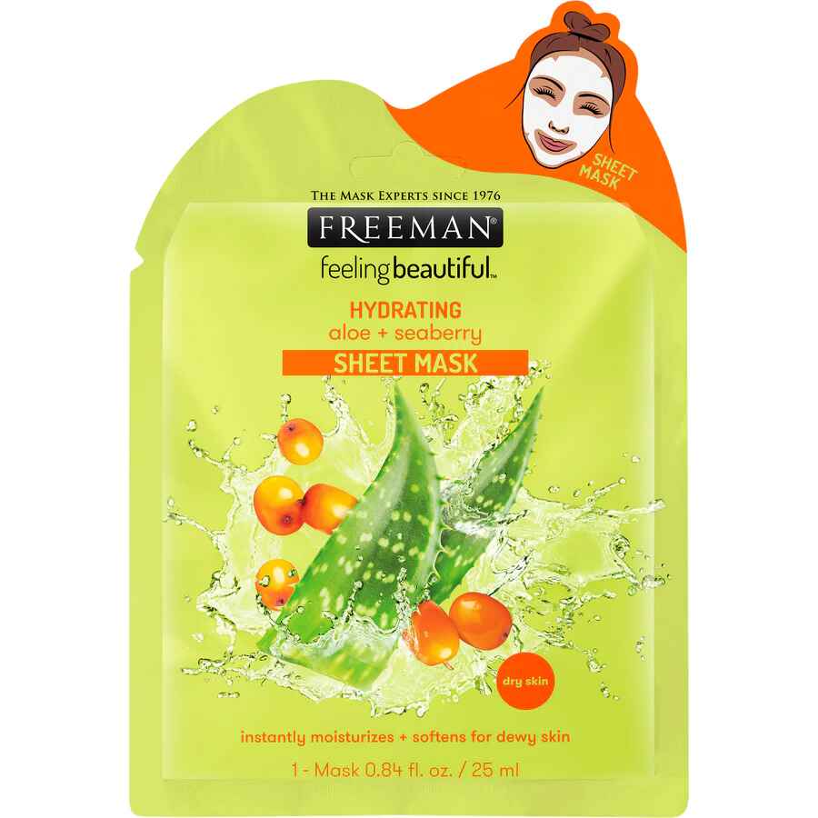 Freeman Hydrating Aloe and Seaberry Sheet Mask.