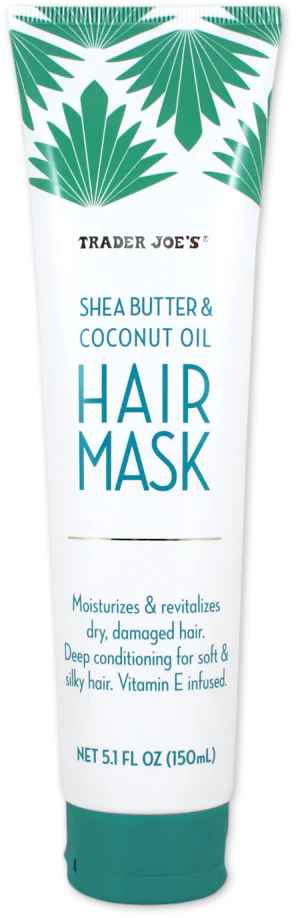 Trader Joes Shea Butter and Coconut Oil Hair Mask.