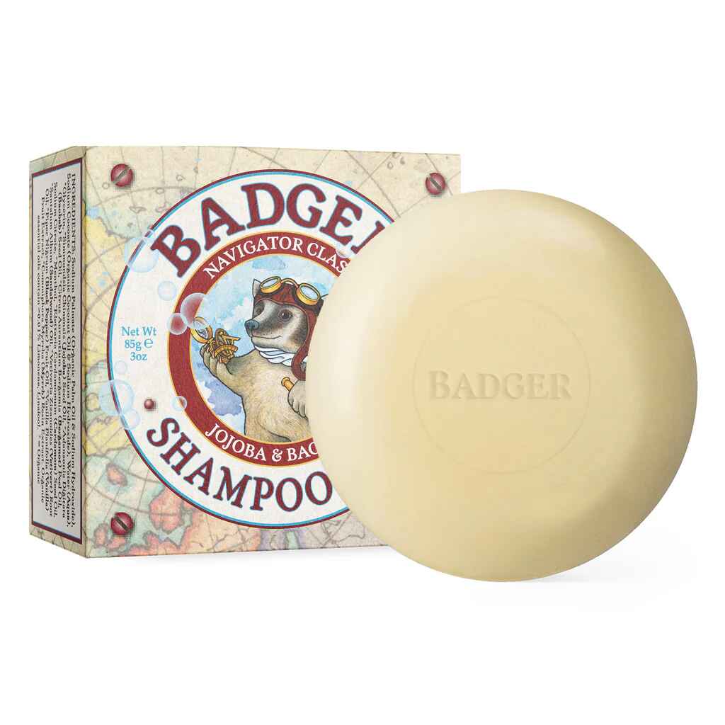 Badger Shampoo Bar.