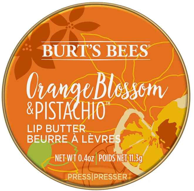 Burt's Bees Orange Blossom and Pistachio Lip Butter.