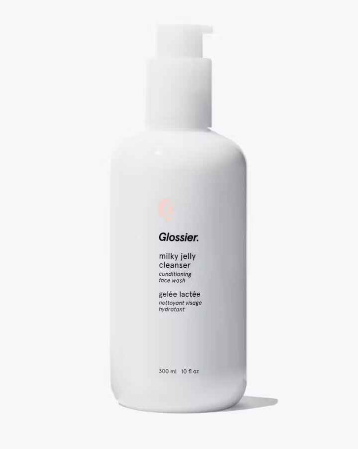 glossier Milky Jelly Cleanser.