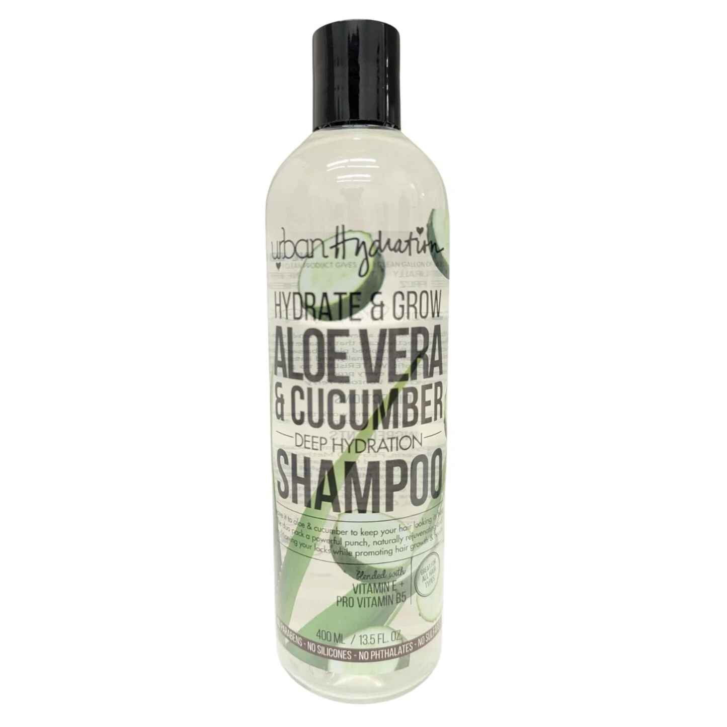 Urban Hydration Hydrate & Grow Aloe Vera & Cucumber Deep Hydration Shampoo.
