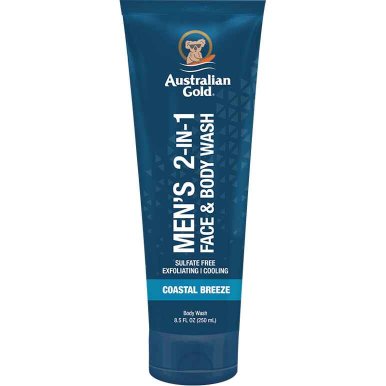 Australian gold Men's 2-in-1 Face & Body Wash.