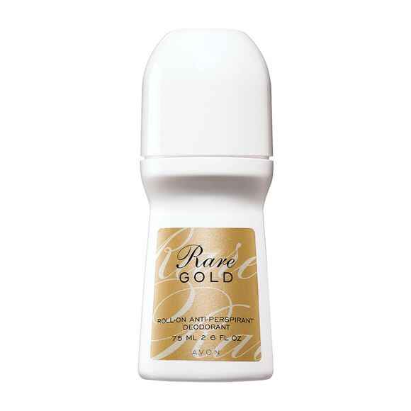 Avon Rare Gold Roll-On Antiperspirant Deodorant.