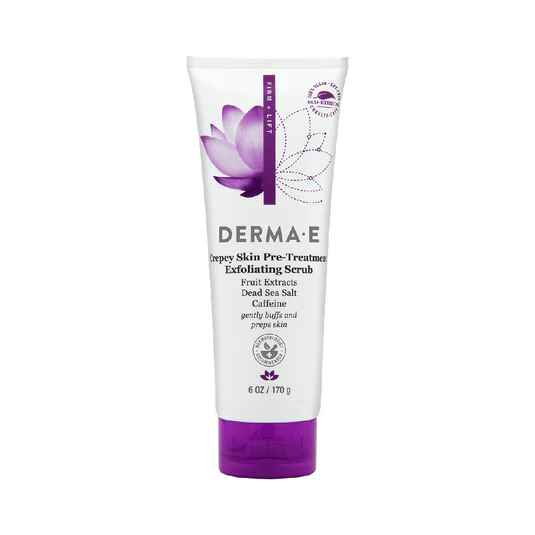 Derma E Crepey Skin Pre Treatment Exfoliating Scrub.