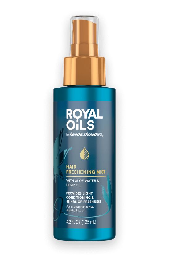 Head and shoulders ROYAL OILS HAIR FRESHENING MIST.