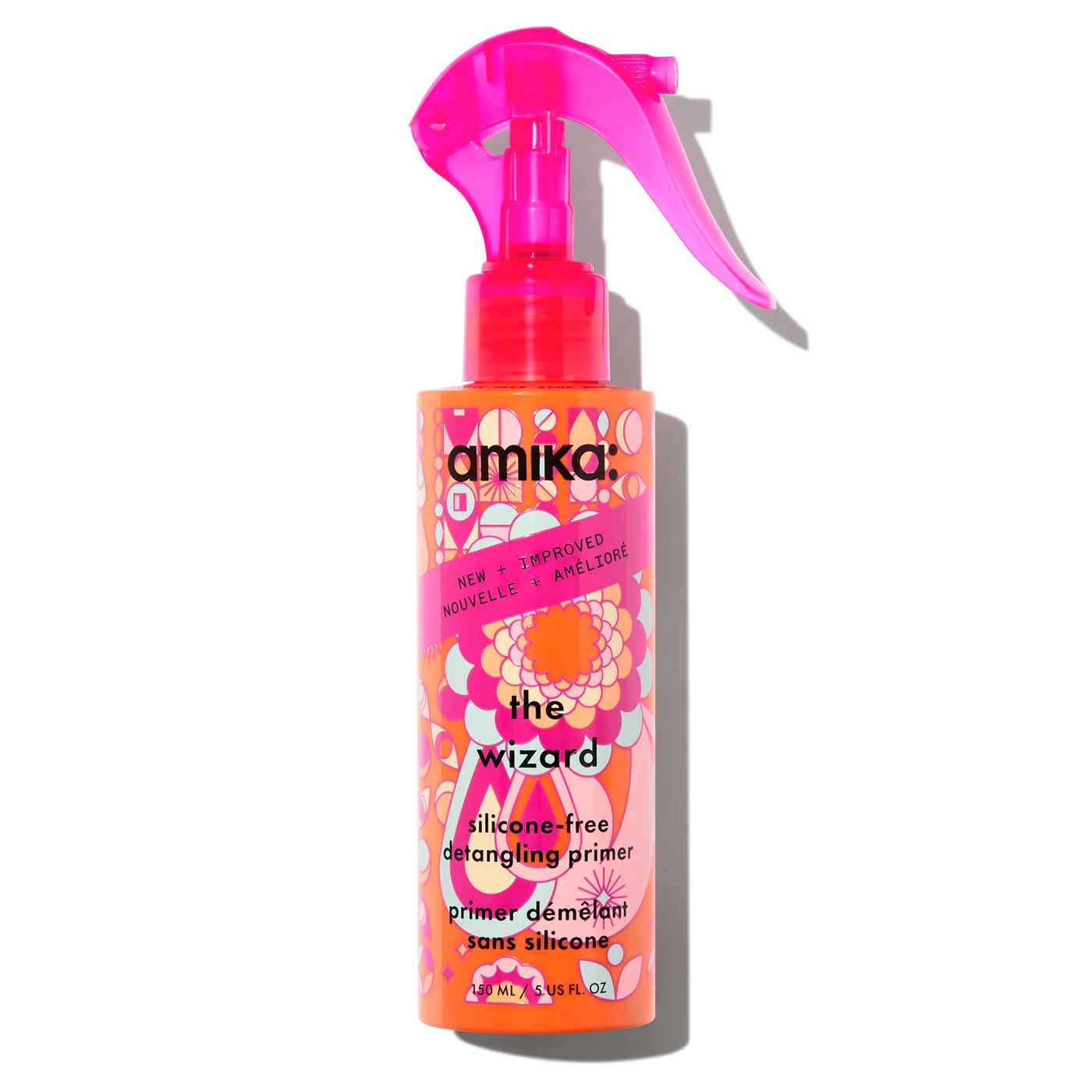 Amika the wizard silicone free detangling hair primer.