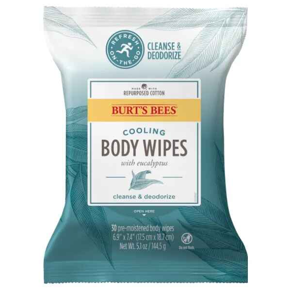 Burt's Bees Burts Bees Cooling Body Wipes with Eucalyptus.