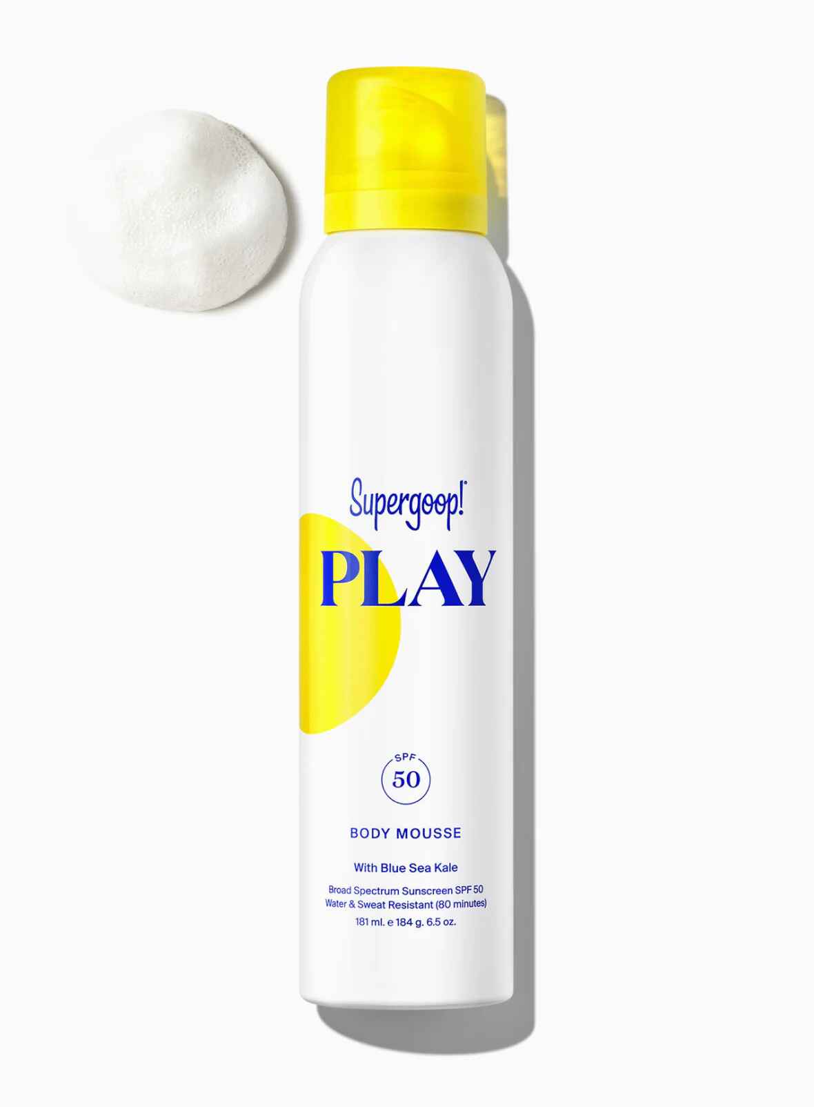 Supergoop PLAY Body Mousse SPF 50.