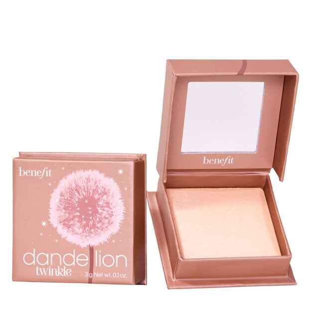 Benefit Cosmetics Soft nude pink highlighter.