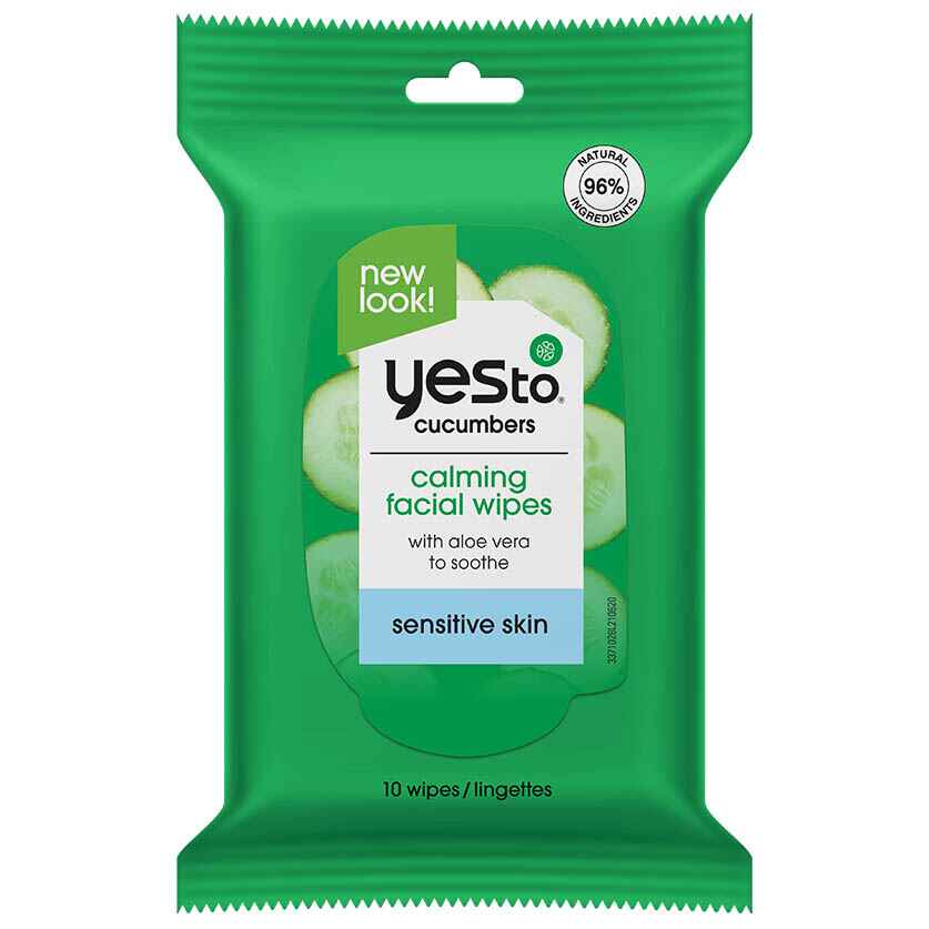 Yes to Cucumbers Calming Facial Wipes 10ct.