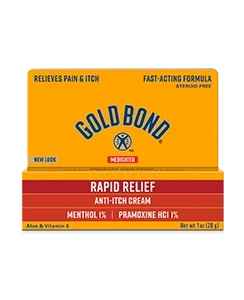Gold Bond Rapid Relief Medicated Anti-itch Cream.