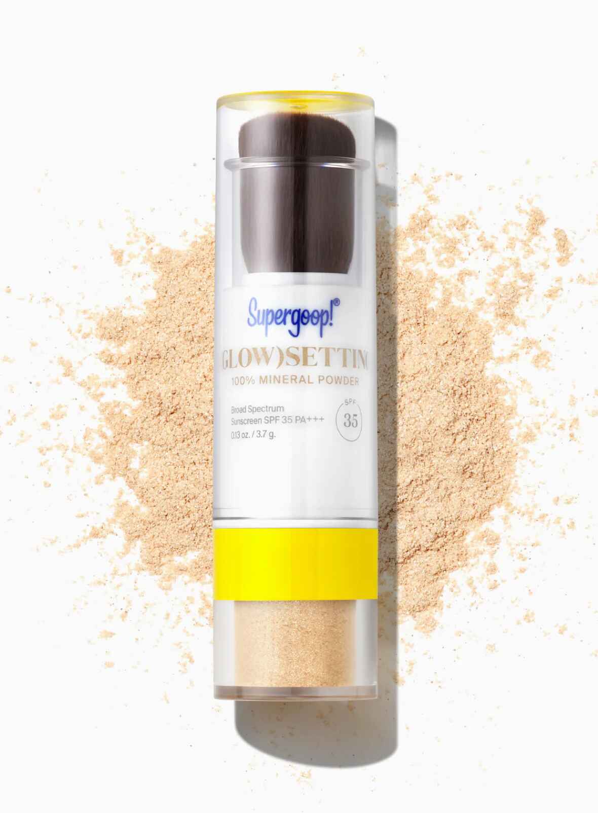 Supergoop Glow setting 100 Mineral Powder SPF 35.