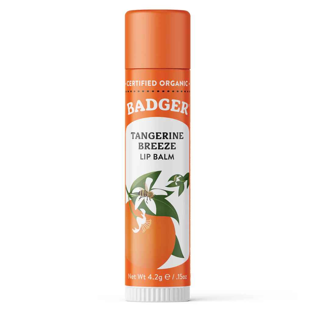Badger Classic Lip Balm - Tangerine Breeze.