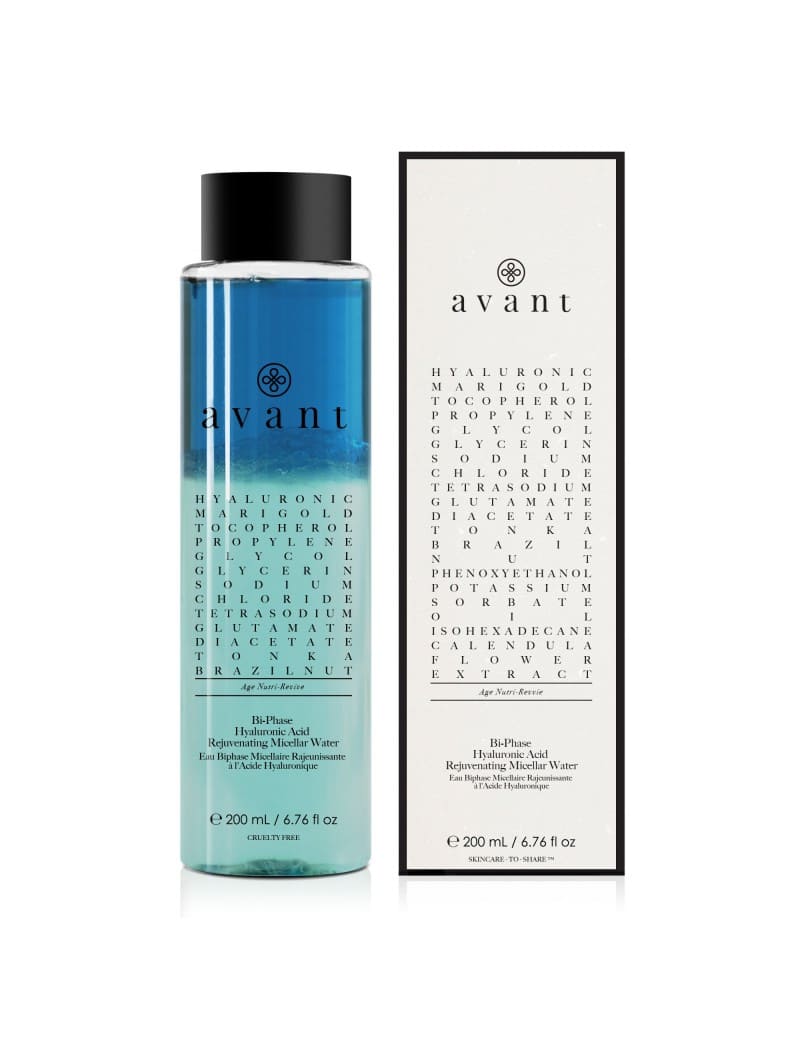 Avant skincare Bi-Phase Hyaluronic Acid Rejuvenating Micellar Water.